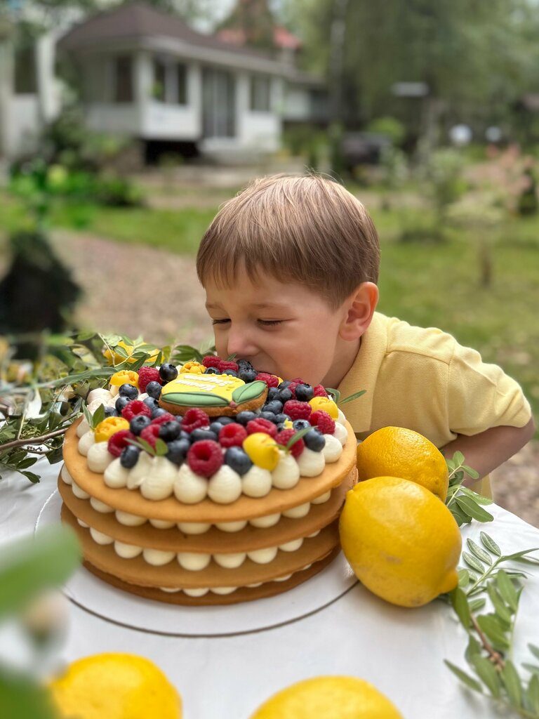 Малыш и ягодный торт